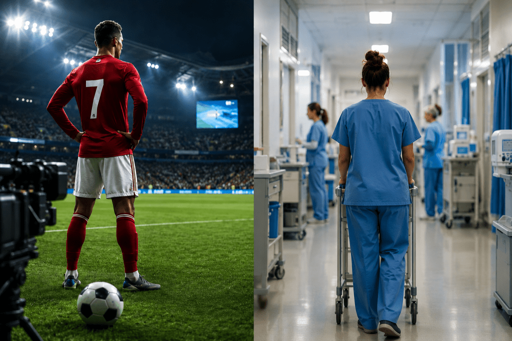 Why do professional football players earn more than&nbsp;nurses?